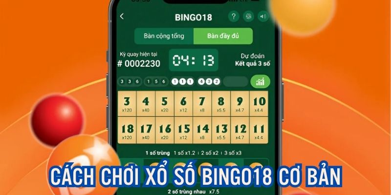 Cách chơi xổ số Bingo 18 cơ bản được nhiều người ứng dụng hơn